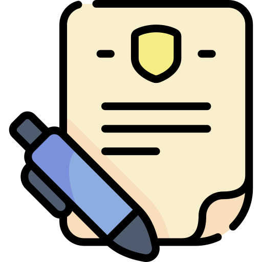 yellow paper and blue pen